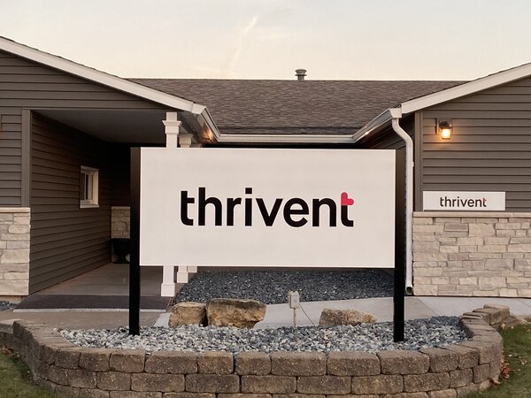 Thrivent Outdoor Signs in Davenport by Quad City Custom Signs